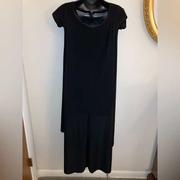 Blooms in the City Black High Low Whimsigoth Punk Goth Casual Cocktail Dress - Picture 10 of 15